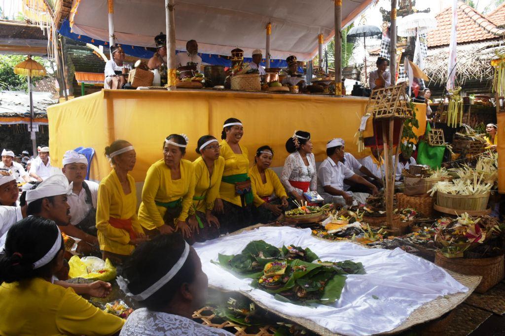 Wawali Jaya Negara Hadiri Upacara Tawur dan Pedanan Pura Puseh Natih Desa Pakraman Negari Gianyar