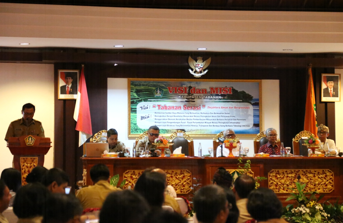 Masuk Sebagai 10 Besar Finalis Penghargaan Pembangunan Daerah (PPD), Pemkab Tabanan Gelar FGD