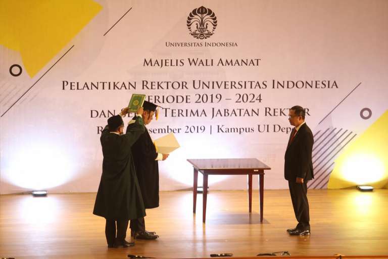 Ketua MWA UI Saleh Husin Yakin Prof. Ari Dapat Mengangkat UI Lebih BaikSebagai Universitas Berkelas Dunia