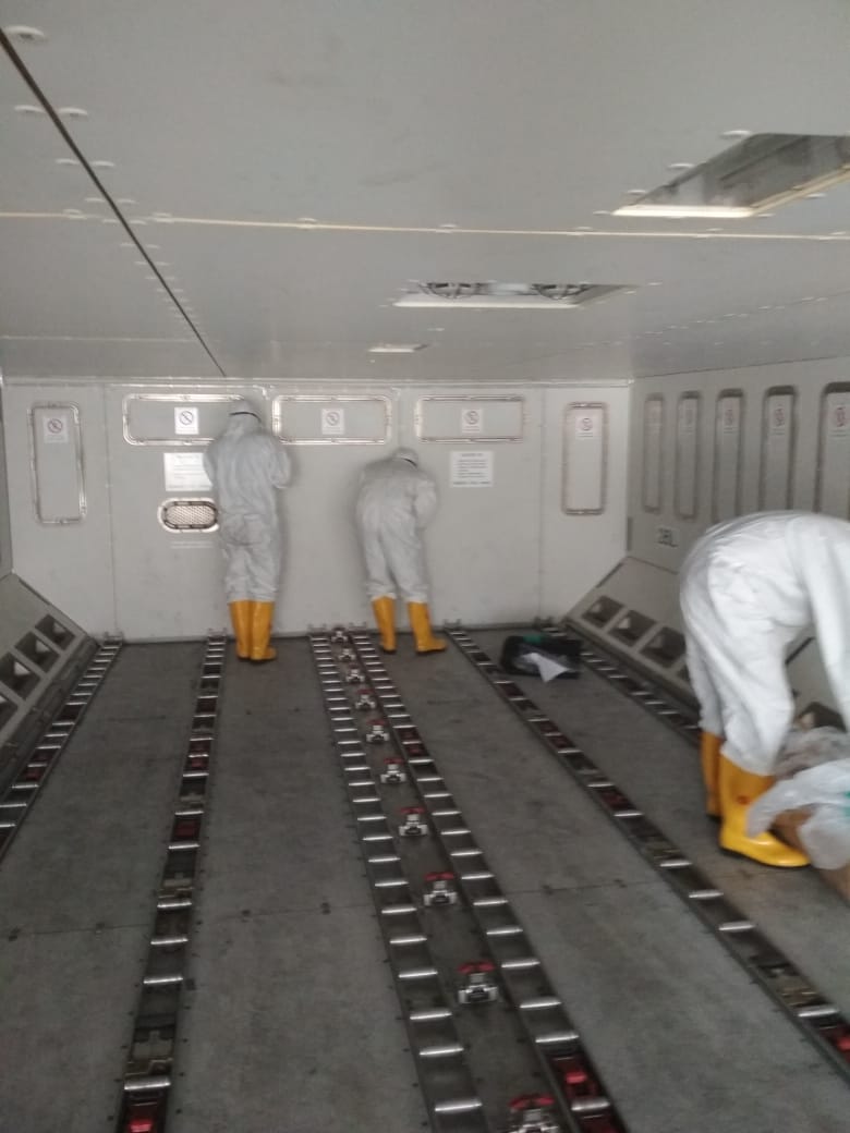 Proses sterilisasi Airbus 330-300 PK-LDY 4