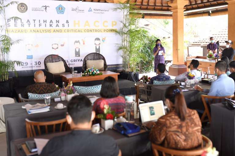 Dinas Pariwisata Denpasar Menggelar Pelatihan HACCP : Diikuti 30 Orang SDM Pariwisata 