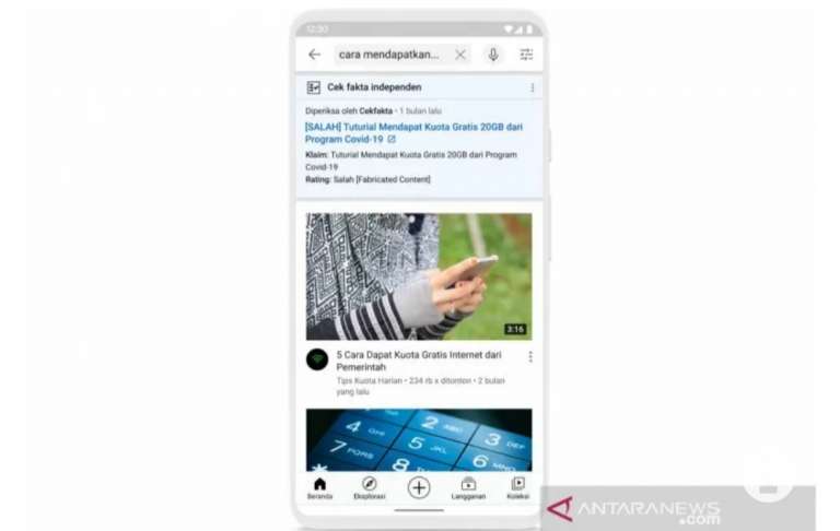 YouTube Indonesia hadirkan fitur “Cek Fakta” di konten berita