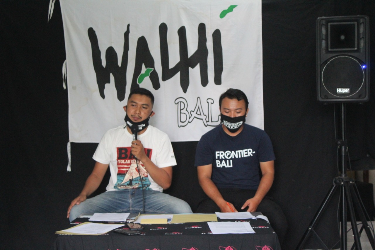 Dokumentasi Konferensi Pers Walhi Bali terkait permohonan Informasi Kajian Identifikasi Bahaya Pengembangan Pusat Kebudayaan Bali 7 Desember 2020 (1)