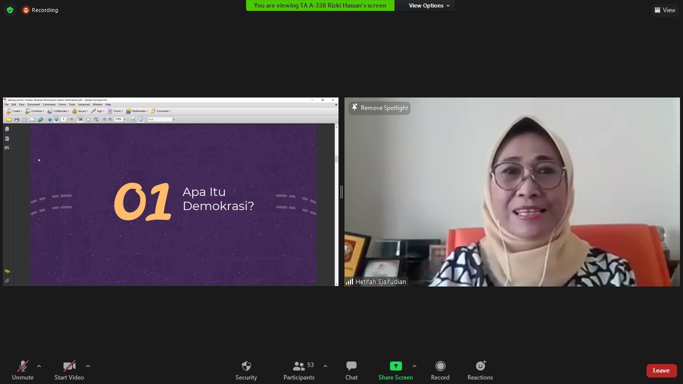 Dr. Hetifah Sjaifudian