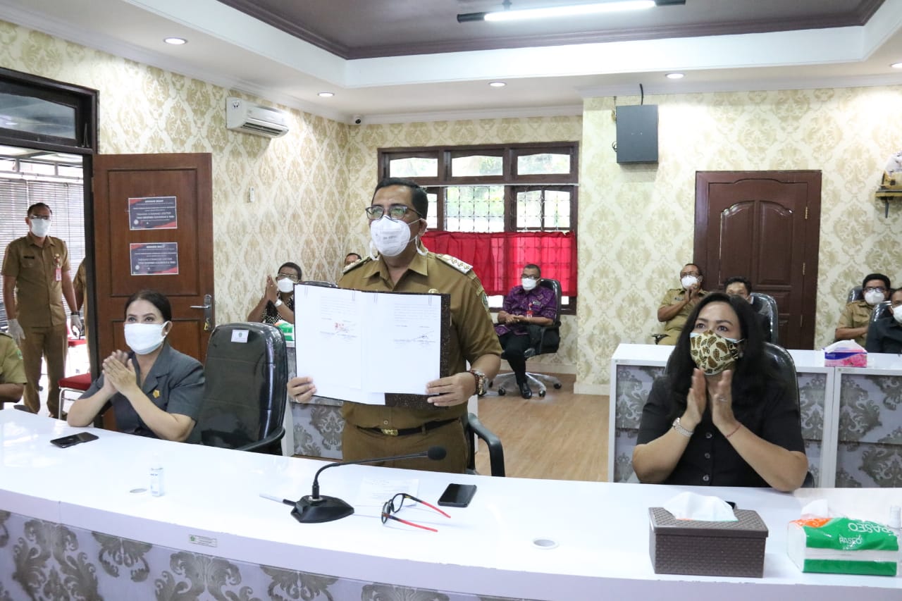 Wujudkan Pembangunan Jalan Secara Cepat, Bupati Tabanan Tanda Tangan MOU PEN.5