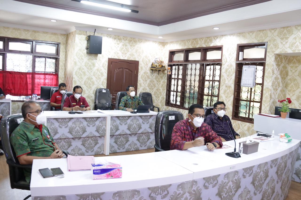 Bupati Laporkan Penanganan Covid di Tabanan Dalam Rakor Penanganan Covid-19 di Provinsi Bali1