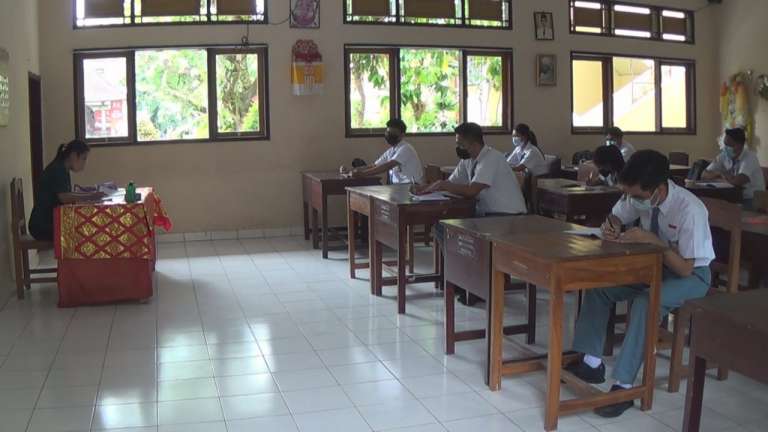 Di Jembrana Puluhan Siswa Tidak Ikut PTM Terbatas