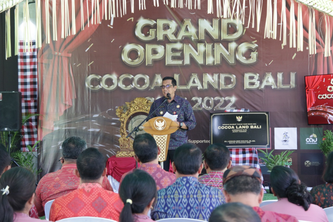 Bupati Tabanan Resmikan Cocoaland Baturiti; Ekosistem Untuk Mensejahterakan Petani Tabanan