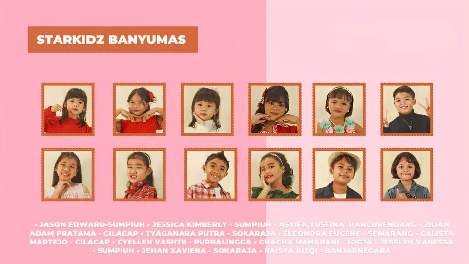 Foto 1 - Para artis penyanyi cilik Starkidz Banyumas. (Dok. Istimewa)