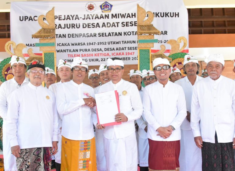 I Made Sudama Dikukuhkan Menjadi Bendesa Adat Sesetan Masa Ayahan 2025-2030