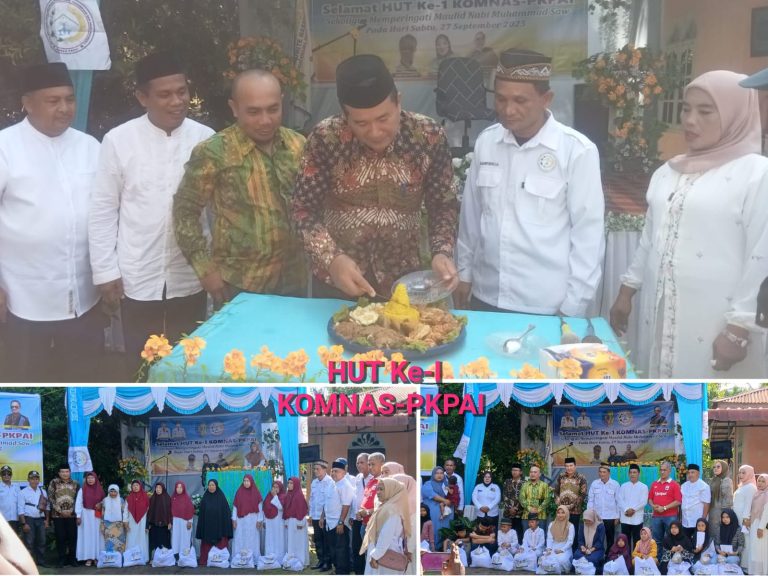 KOMNAS-PKPAI Rayakan HUT ke-1 Disertai Maulid dan Santuni Ana Yatim, Duafa & Lansia