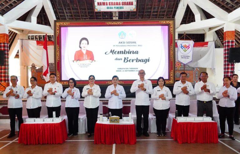 Safari Pembinaan Posyandu Dimulai dari Tabanan, Ibu Putri Koster Tekankan Transformasi 6 SPM