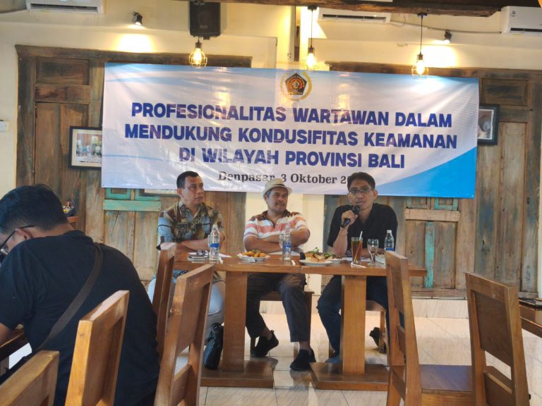 Profesionalitas Wartawan Jadi Kunci Menjaga Kondusifitas Bali