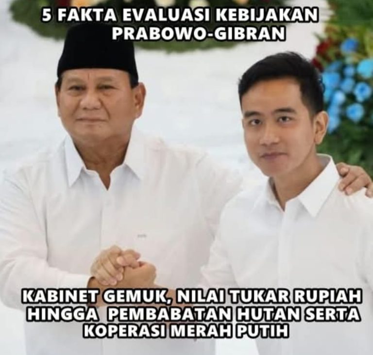 Satu Tahun Pemerintah Presiden Prabowo, Kepemimpinan yang Kesannya Kedodoran