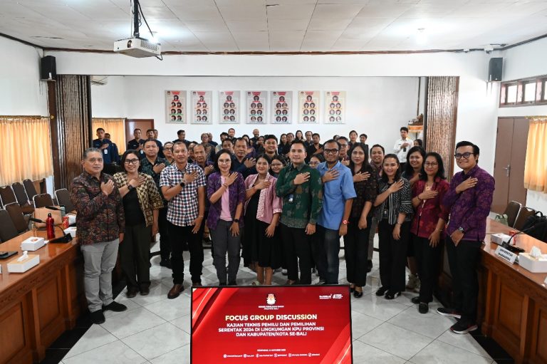 Focus Group Discussion Kajian Teknis Pemilu Dan Pemilihan Serentak 2024 di Lingkungan KPU Provinsi Dan KPU Kabupaten/Kota Se-Bali