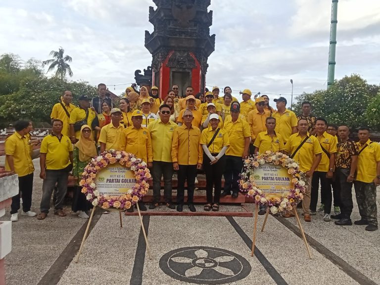 HUT Ke 61 Partai Golkar, DPD II Partai Golkar Buleleng Ziarah, Tabur Bunga, Pasar Murah, Donor Darah Dan Gotong Royong