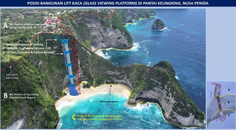 Ditemukan 5 Pelanggaran Berat: Proyek Lift Kaca PT Indonesia Kaishi Tourism Property di Kelingking, Wajib Dibongkar dalam Kurun Waktu 6 Bulan