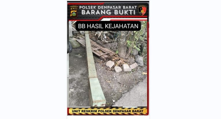 Dua Pencuri Besi 400 Kg di Denpasar Barat Dibekuk Polisi
