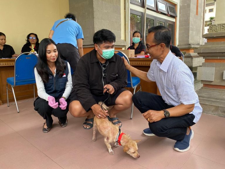 Dinas Pertanian dan Pangan Badung, Layani Vaksinasi Gratis Bagi Penular Hewan Rabies