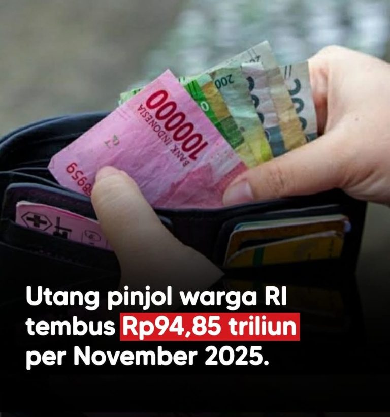 OJK Mencatat Outstanding Pembiayaan Pinjaman Daring (pinjol) Mencapai Rp94,85 Triliun Per November 2025