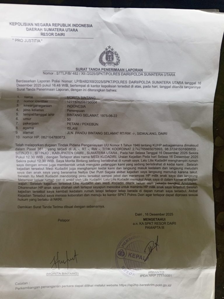 Kasus Mandek di Polres Dairi, Dugaan Penganiayaan Syahdan Sagala Disorot LSM dan Ahli Hukum