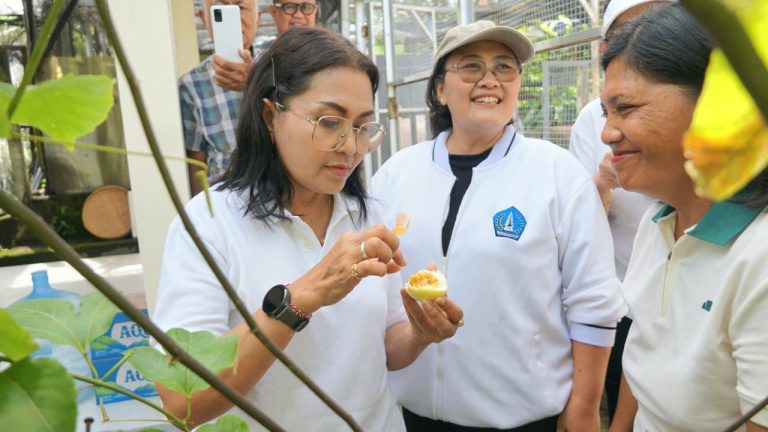 Dorong Pengelolaan Sampah Berbasis Sumber,  Rasniathi Adi Arnawa Tinjau Plastic Exchange di Kuta Selatan