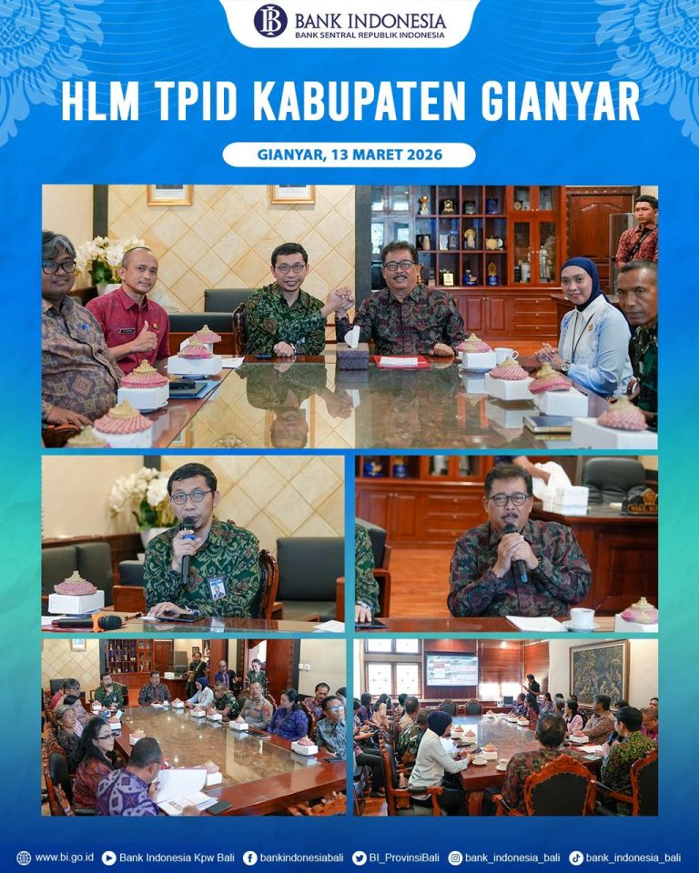 BI Bali dan Pemkab Gianyar Perkuat Strategi Jaga Stabilitas Harga Pangan