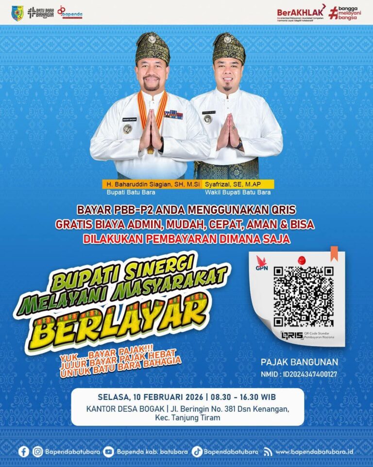Pembayaran PBB-P2 Kini Lebih Praktis Lewat QRIS di kabupaten Batu Bara