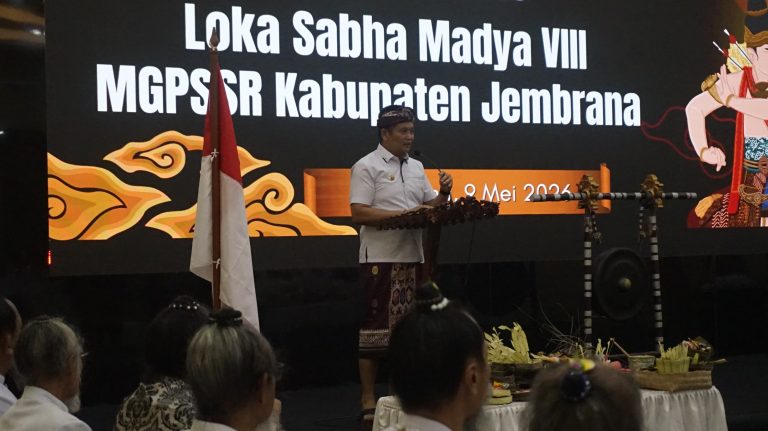 Loka Sabha Madya VIII MGPSSR Kabupaten Jembrana : Bupati Kembang Tekankan Kekompakan dan Jaga Akar Budaya