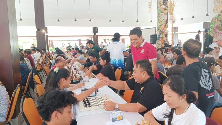 Turnamen Catur BROT 2026 Resmi Dibuka di Gianyar, Peserta Tembus 416 Orang dari 4 Negara