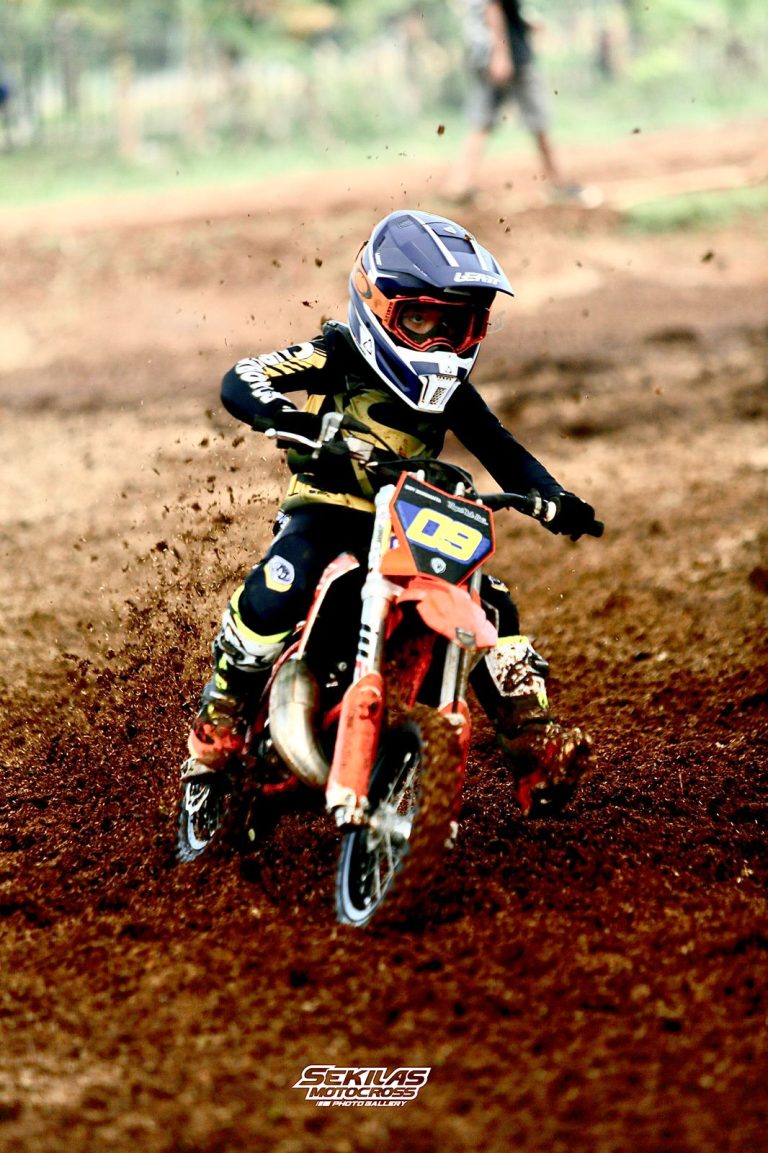 Kadek Boy Kanaya Darmanta Kunci Posisi Runner Up Kejurnas MX 50cc Putaran ke-2 di Karanganyar