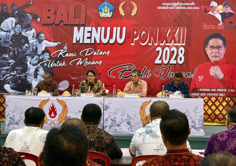 Giri Prasta Pimpin Rapat Perdana Pengurus KONI Bali 2026–2030, Siapkan Pelaksanaan PORPROV hingga PON