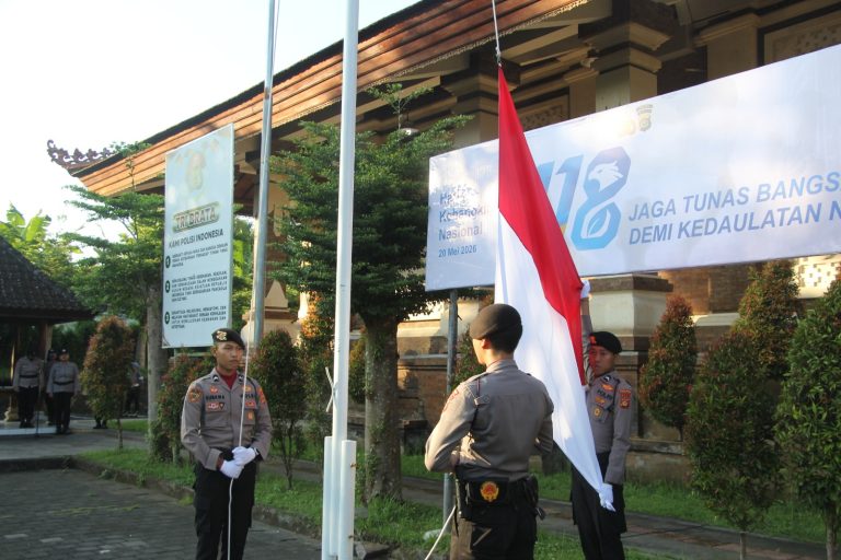Polres Jembrana Gelar Upacara Hari Kebangkitan Nasional ke-118, Teguhkan Semangat Persatuan dan Kedaulatan Digital