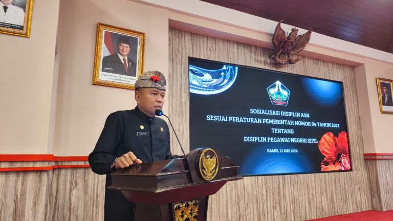 Tingkatkan Kinerja dan Integritas, Pemkab Bangli Gelar Sosialisasi Disiplin ASN Berdasarkan PP Nomor 94 Tahun 2021