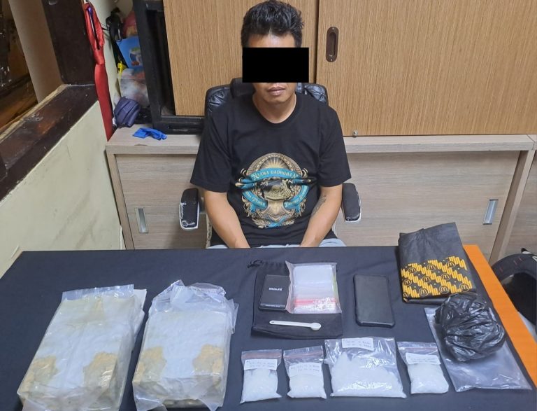 Bandar Sabu 2,3 Kilogram Ditangkap di Denpasar, Simpan Kontak Pemasok Bernama ‘AKBP’
