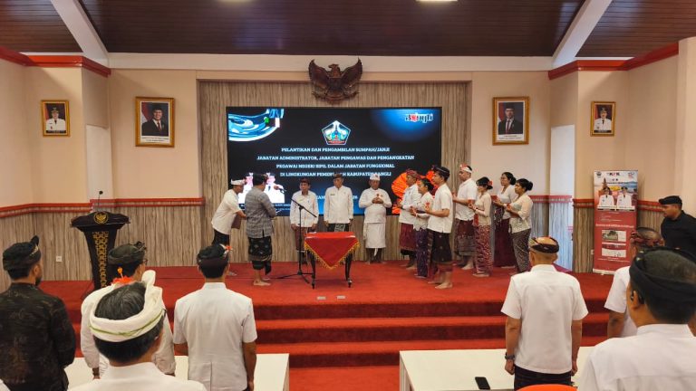 Bupati Sedana Arta Lantik Sejumlah Pejabat Bangli, Tekankan Semangat ‘Jengah’ dan Pelayanan Publik