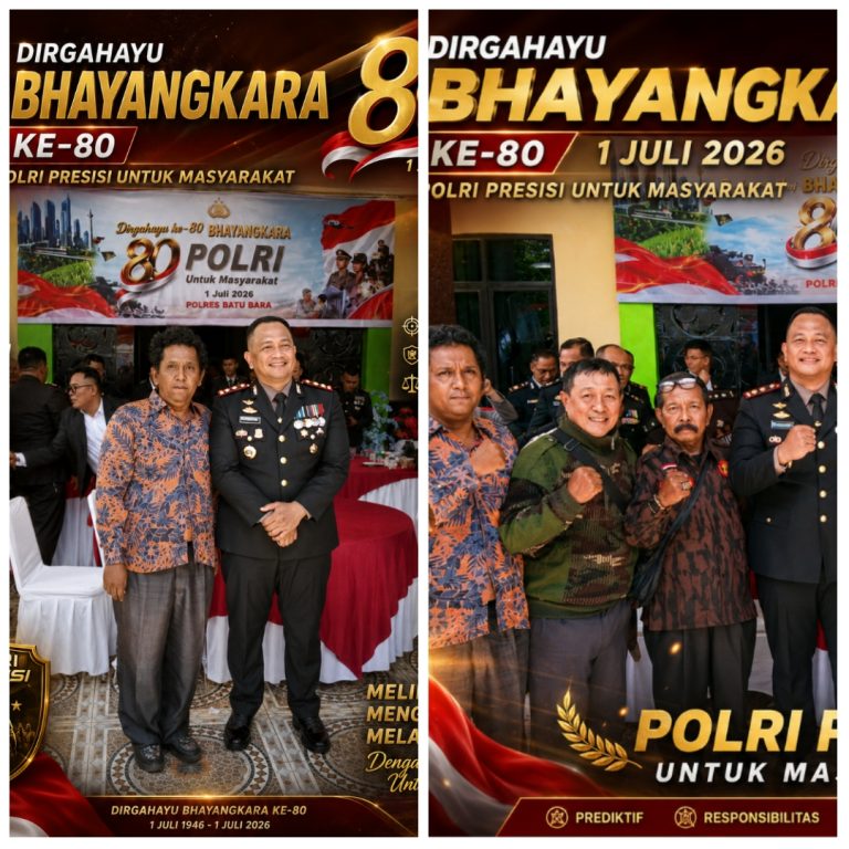 Hari Bhayangkara ke-80, Kapolres Batu Bara Beri Penghargaan dan Tali Asih kepada Insan Pers
