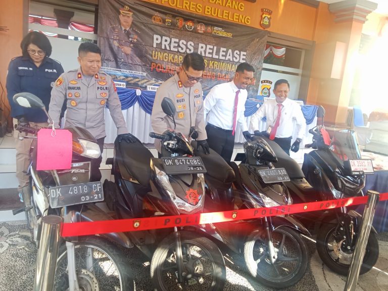 Residivis Spesialis Curanmor Beraksi Di Empat Lokasi Diciduk Tim URC Satreskrim Polres Buleleng