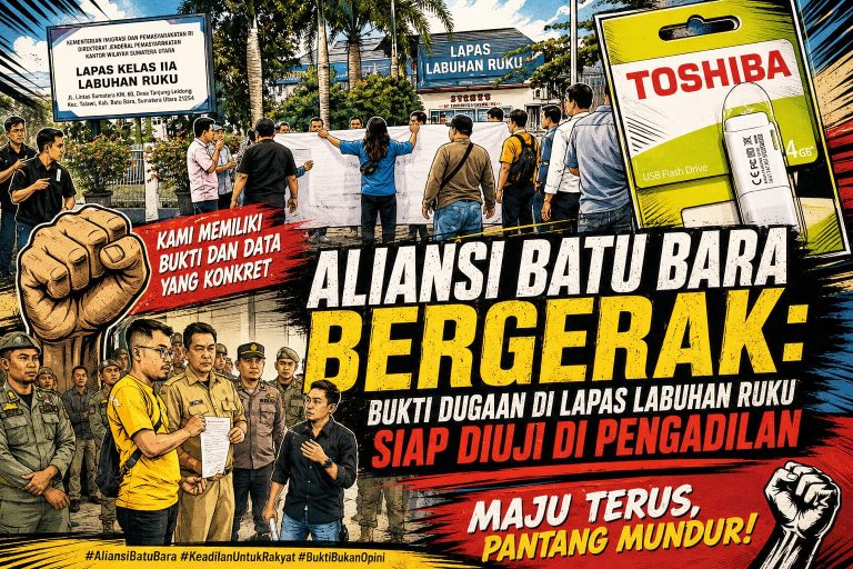 Aliansi Batu Bara Bergerak Tegaskan Bukti Dugaan di Lapas Labuhan Ruku Siap Diuji Secara Hukum, DPW Aliansi Kaesang Sumut Nyatakan Dukungan