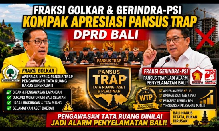 Dua Fraksi DPRD Bali Kompak Dukung Pansus TRAP, Jadi Garda Pengawasan Tata Ruang dan Penyelamatan Lingkungan
