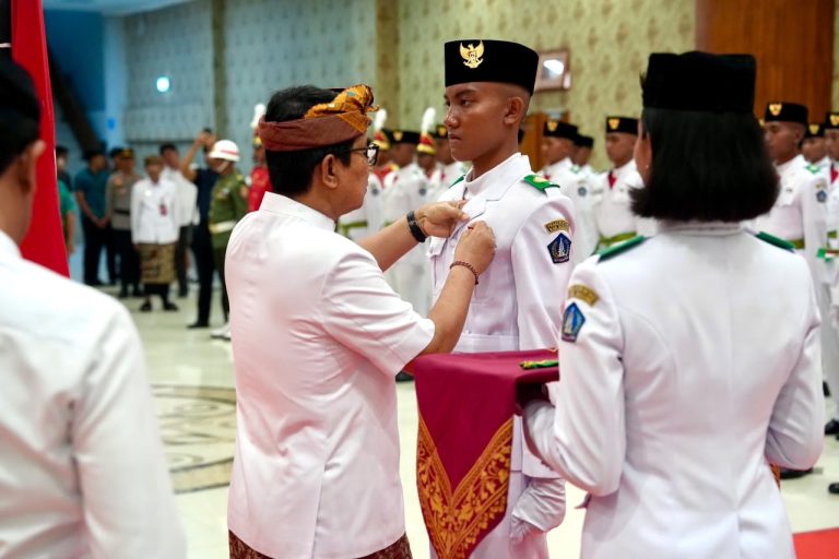 Paskibraka Badung Tahun 2026 Resmi Dikukuhkan, Siap Kibarkan Merah Putih di HUT Ke-81 RI