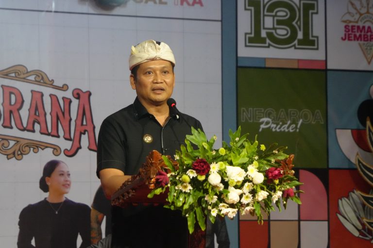 Pameran Semarak Jembrana 2026 Resmi Dibuka: Dorong Ekonomi Lokal dan Canangkan Maskot Cepaka Putih