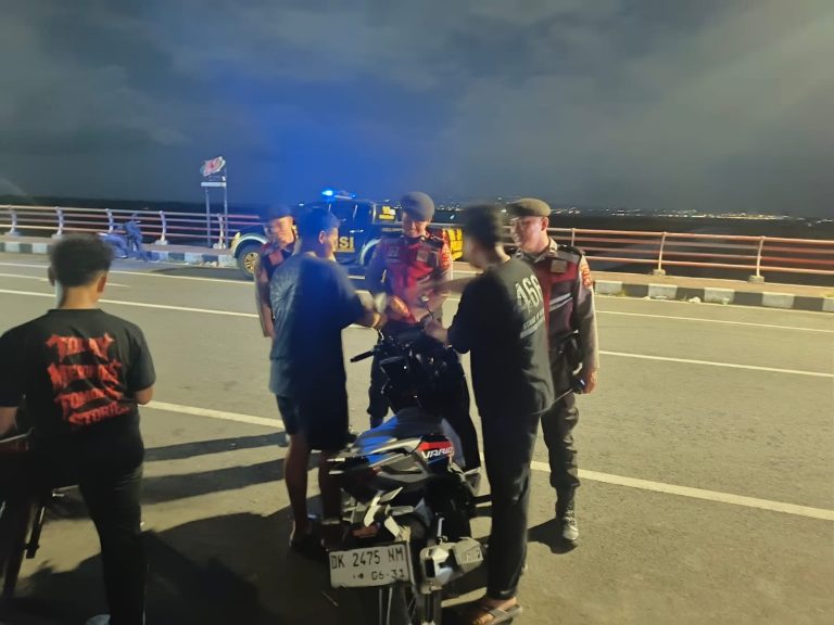 Patroli Malam Sasar PKB Klungkung, Samapta Antisipasi Balap Liar