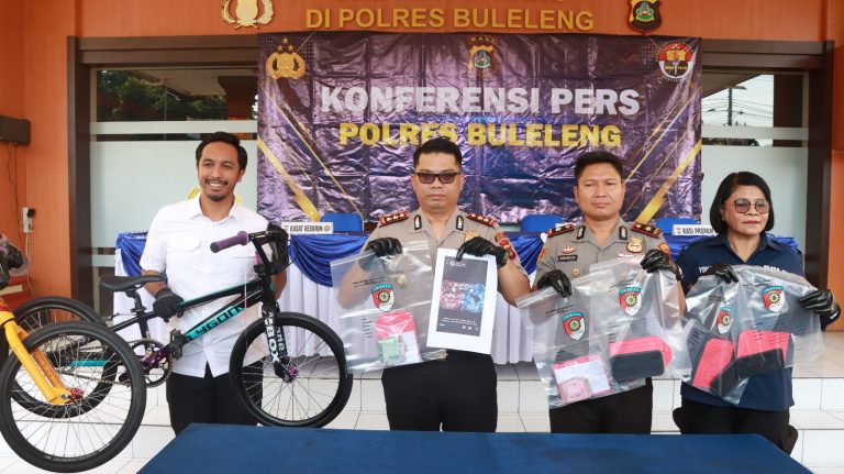 Perjudian Berkedok Balap Sepeda Berhasil Diungkap Satreskrim Polres Buleleng
