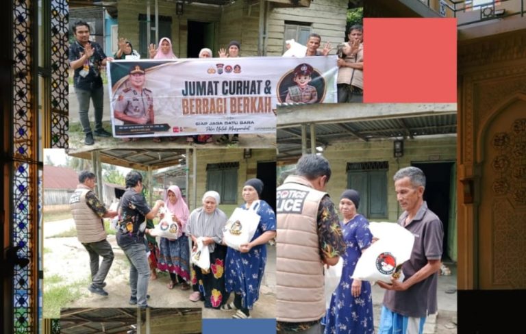 Jumat Berkah SATRESNARKOBA Polres Batu Bara Bagikan Semangat dan Sayang Kepada Masyarakat