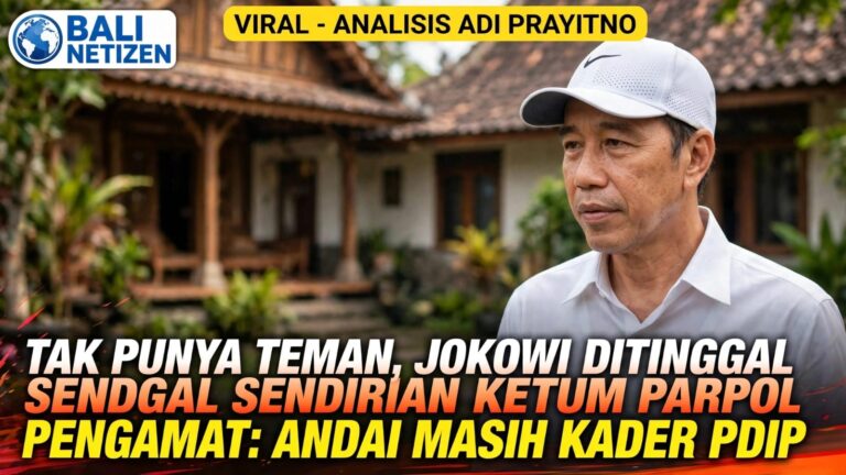 VIRAL! Tak Punya Teman, Jokowi Ditinggal Sendirian Ketum Parpol – Pengamat: Andai Masih Kader PDIP
